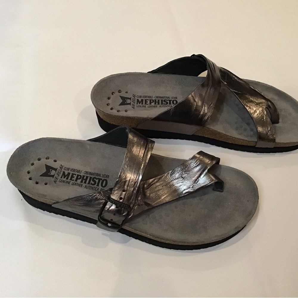 Mephisto Metallic Sandals - Picture 3 of 4